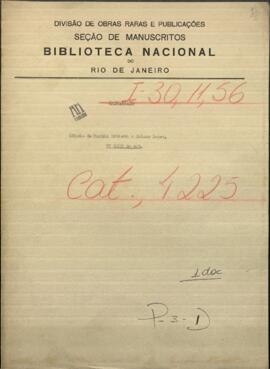 Oficio de Martin Urbieta, jefe del Estado Militar de Mbotetey en Nioac. al Pdte. de Paraguay, Francisco S.L.