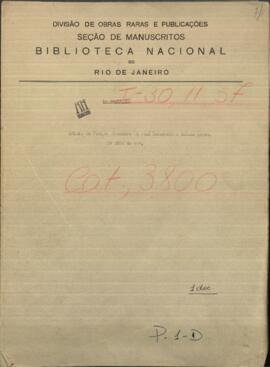 Oficio de Felipe Chamerro y Jose Inocencio Gauto, de Mbocayati informando al Pdte. de Paraguay, Francisco S. López.