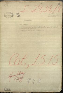 Nota n°36 de 6 de enero del señor Calvo, participando lo ocurrido en el acto de cumplimentación del cuerpo diplomático al Emperador Napoleón.