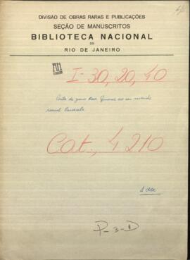 Carta de Juana Rosa Giménez a su marido, Manuel Carracela.