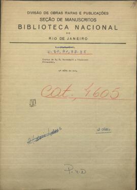 Carlos de R. H. Marshall, Ingeniero en mina en Valenzuela a Francisco Fernández.