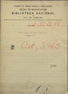 Oficio del Coronel Antonio Luis González, Comandante de División de Corrientes al Pdte. de Paraguay, Francisco S. López.