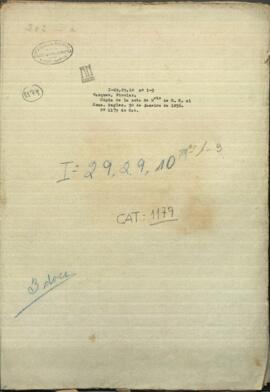 Copia de la nota del Ministro de Relaciones Exteriores del 30 de Enero  de 1856 al Cónsul ingles sobre los buques.