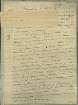 Carta de José María Paz, “Director de Guerra” contra Rosas, a Juan Madariaga, General junto a la República del Paraguay.