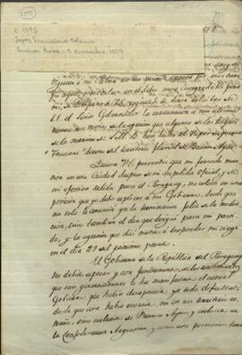 Oficio de Francisco Solano López, Ministro mediador entre los gobiernos de la Confederacion Argentina y Buenos Aires.