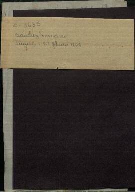 Oficio de Francisco Sánchez y Vicente Valle, al jefe de Milicias de Yaguarón.