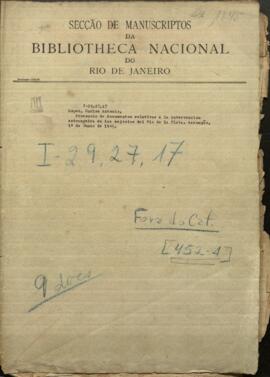 Carta de Carlos Antonio López, presidente de Paraguay, a José María Paz, tratando de la integridad política del Paraguay.