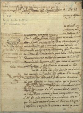 Correspondencia de Don Ricardo B. Hughes súbdito británico con el supremo Gobierno de la República del Paraguay.