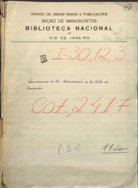 Comunicaciones de la Comandancia de la Villa de Concepción del año de 1864.
