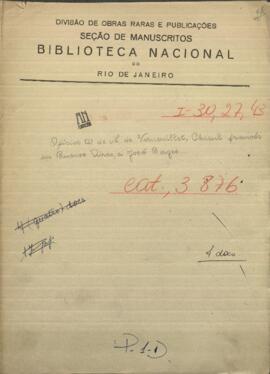 Oficios de M. de Vernouillet, Cónsul francés en Buenos Aires, a José Berges, Mtro. de Relaciones Extranjeros  de Paraguay.