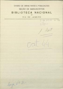 Oficio firmado por Juan José Bazaras, relativo a una orden, en el sentido de ser prestada una asistencia...