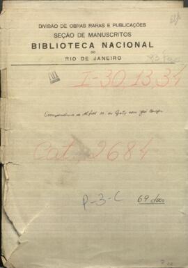 Correspondencia de Alfred du Graty, Encargado de Negocios de Paraguay en Bélgica y Prusia.dirigida a Jose Berges, Ministro de Paraguay.