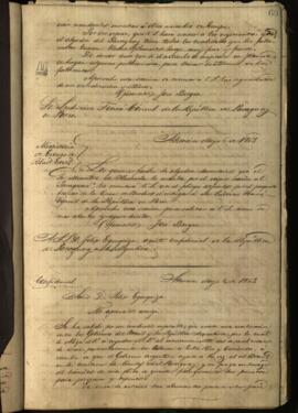 Carta confidencial de José Berges, Ministro de Relaciones Exteriores de Paraguay, a Felix Egusquiza, agente comercial.