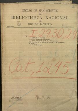 Carta firmada por S.M. el Emperador del Brasil que acredita al consejero José María da Silva Paranhos su enviado extraordinario.