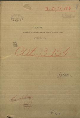 Relatorio del Coronel Vicente Barrios, dirigido al Pdte. del Paraguay,Francisco Solano López.