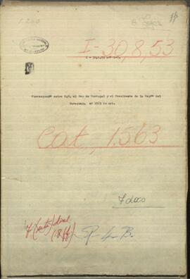 Correspondencia entre S.  M. el Rey de Portugal y el Exmo. Señor Presidente del Paraguay.