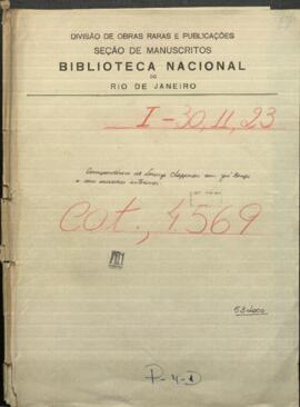 Correspondencia del Cónsul de Italia en Paraguay, Lorenzo Chapperon con el Ministro Jose Berges.