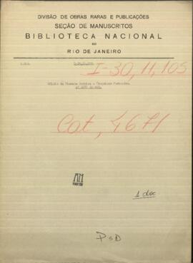 Oficio de Vicente Barrios al Encargado del Ministerio de Guerra y Marina de Paraguay, a Francisco Fernández.