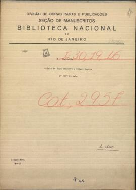 Oficio de Juan Gregorio, Obispo de Paraguay a Francisco Solano López, Presidente de la República.