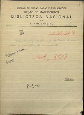 Tres informes de Lorenzo Antonio Berón, sobre las condiciones de armamentos, municiones y guarniciones de los navíos paraguayos.