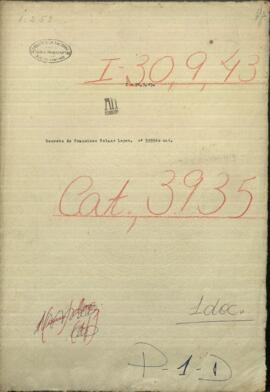 Decreto de Francisco Solano López, Presidente de Paraguay, nombrando a Gregorio de Molina, Jefe de Milicias.