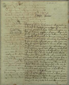 Carta de Manuel Peña enviado de Paraguay a los cónsules de la República de Paraguay, informándoles sobre el curso de la goleta.