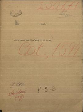 Decreto Supremo fecha 14 de marzo reconociendo en el caracter de Encargado de Negocios de la República Oriental al Dr. Herrera.