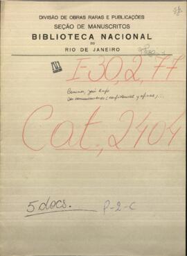 Dos comunicaciones, sobre empresa de yerba mate y en la otra sobre noticias del Rio de la Plata.