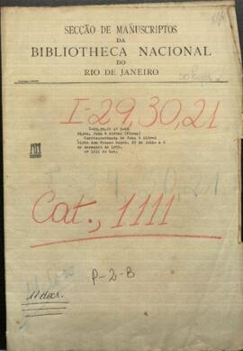 Correspondencia de Blyth, Jhon & Alfred una firma de construcciones navales del mismo nombre, con el General Francisco Solano López.