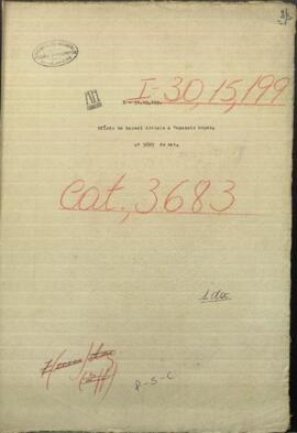 Oficio de Venancio López, mtro. de Guerra y Marina de Paraguay a Francisco Isidoro Resquin.