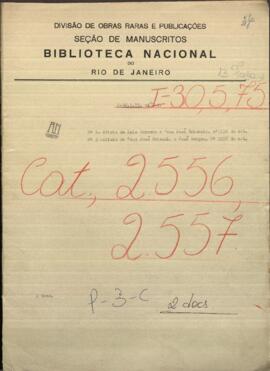 Oficio de Luis de Herrera, Coronel Capitán del Puerto, a Juan Jose Brizuela, Cónsul de Paraguay.