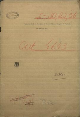 Nota de C. de Cuverville, Cónsul de Francia en Paraguay, al Marqués de Caxias, Comandante de las Fuerzas Aliadas.