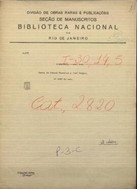 Carta de Ministro Plenipotenciario de Inglaterra, Edward Thornton al Ministro de Relaciones Exteriores de Paraguay, Jose Berges.