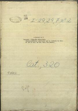 Buenos Aires. Correspondencia exterior para el conducto de Don Andrés Gill.