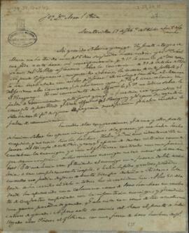 Carta de Juan Andrés Gelly a Manuel Peña, enviado de Paraguay junto al gobierno de Buenos Aires, por intermedio de Felipe José Pereira Leal.