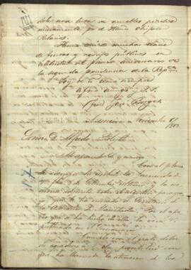 Carta de José Berges, Ministro de Relaciones Exteriores de Paraguay a Alfred Blyth, sobre cultura y comercio de algodón en Paraguay.