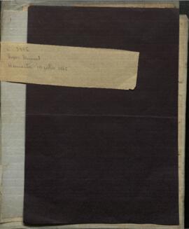 Correspondencia de Miguel Rojas con el Capitán Francisco Fernandez.