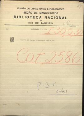 Escolta del Supremo Gobierno Nacional, correspondientes a los dos últimos meses de enero y febrero.