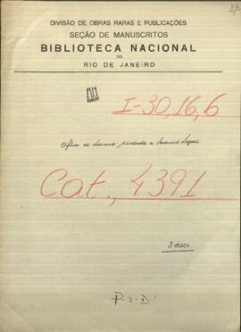 Oficios del Comandante militar de Villa Occidental, Luciano Miranda al Ministro, Venancio López.