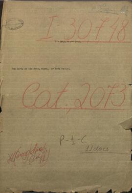 Una carta de los Sres Blyth fecha 8 de agosto, al Ministro de Guerra y Marina Venancio López.