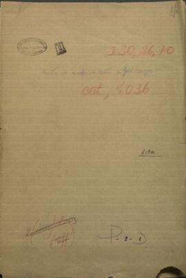 Carta de Frederico Boetti, Presidente de la Sociedad Italiana de Benevolencia de Corrientes, a Jose Berges.