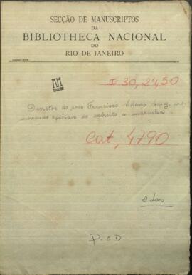 Decreto de Francisco Solano López, Presidente de Paraguay, promoviendo oficiales de ejercito y marina.