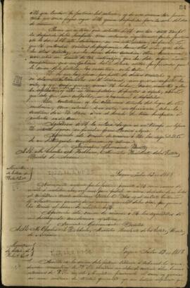 Oficio de Gumesindo Benítez, Ministro de Relaciones Exteriores de Paraguay a Paul de Cavelier de Cuverville.