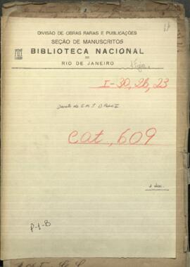 Decreto de su majestad Don Pedro II, Emperador del Brasil, concediendo el grado de comendador de la orden de Cristo a Carlos Antonio López.