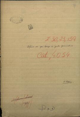 Oficio de Jose Berges, Mtro. de Relaciones Exteriores de Paraguay a Junta Gubernativa.