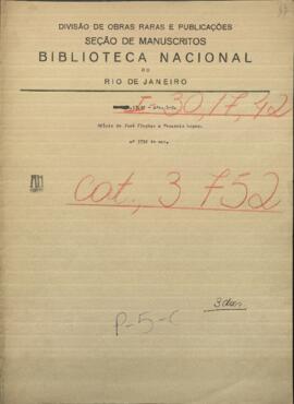 Oficio de Jose Fleytas, Comandante del Campamento de Corumbá al Mtro. Venancio López.