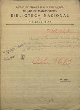 Carta de Francisco Solano López, Pdte. de Paraguay asignado con el seudónimo de El amigo del Tamandaré mini.