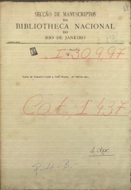 Carta de Venancio López a José Berges, Ministro de Paraguay en misión en la Europa.