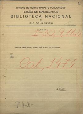 Carta de Carlos Antonio López, Presidente del Paraguay, a José Berges, en comisión en los Estados Unidos.