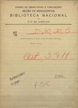 Lista de material de guerra transportado por los  navíos paraguayos.